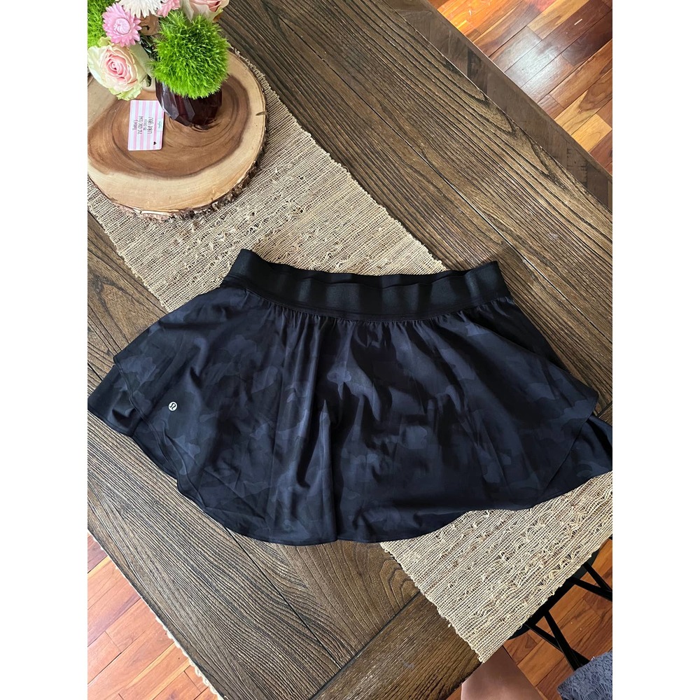 Lululemon Tennis Skirt / Black Camo / Size 14